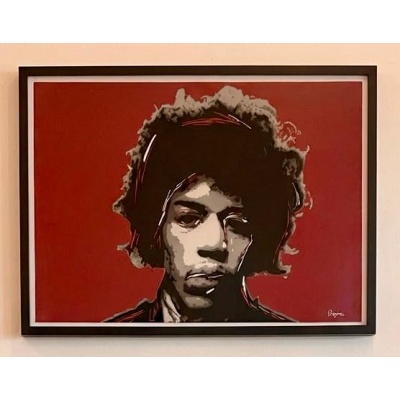 Jimi Hendrix - Hand Sprayed Portrait