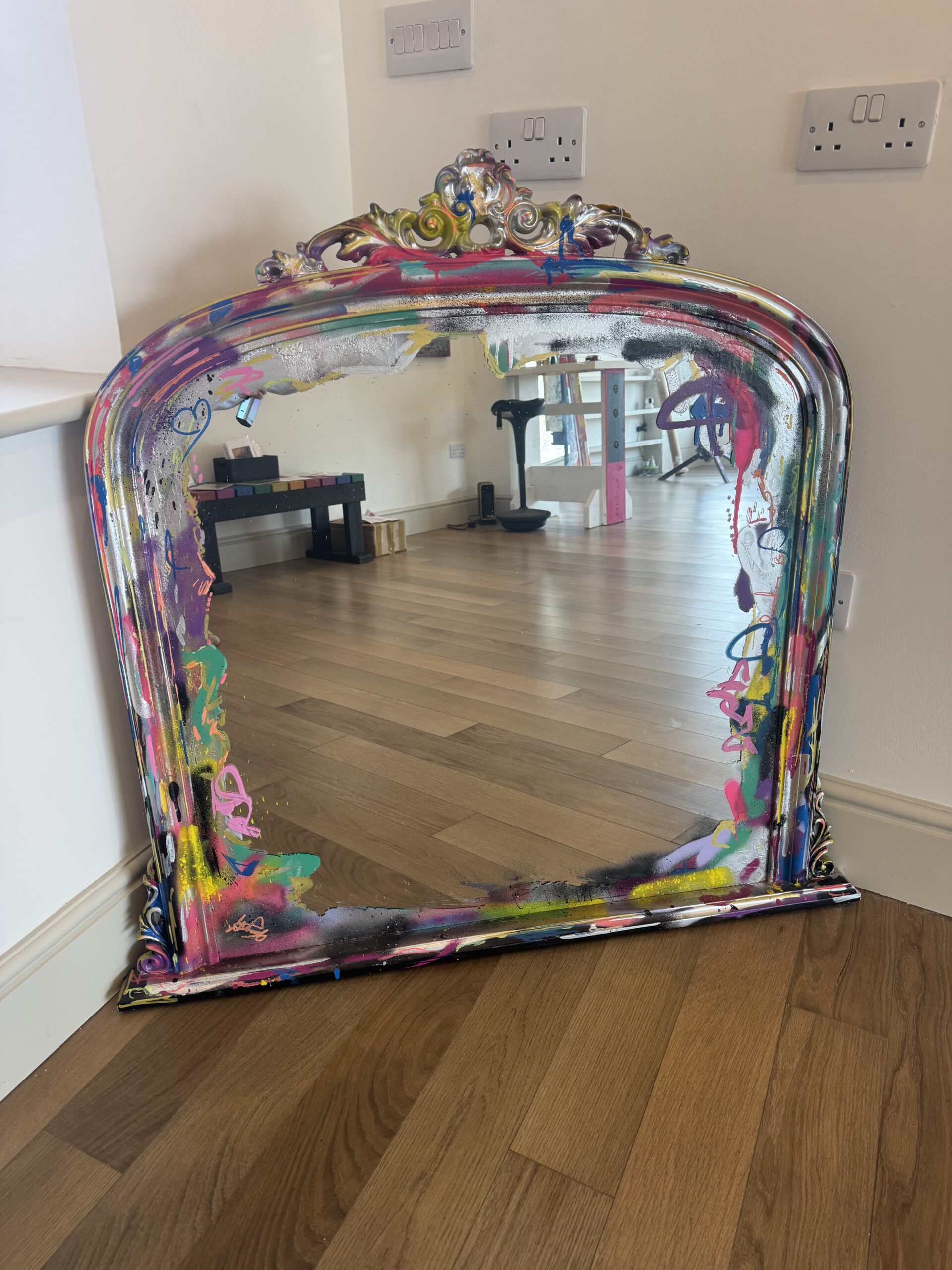 Rebel Arch Graffiti Mirror